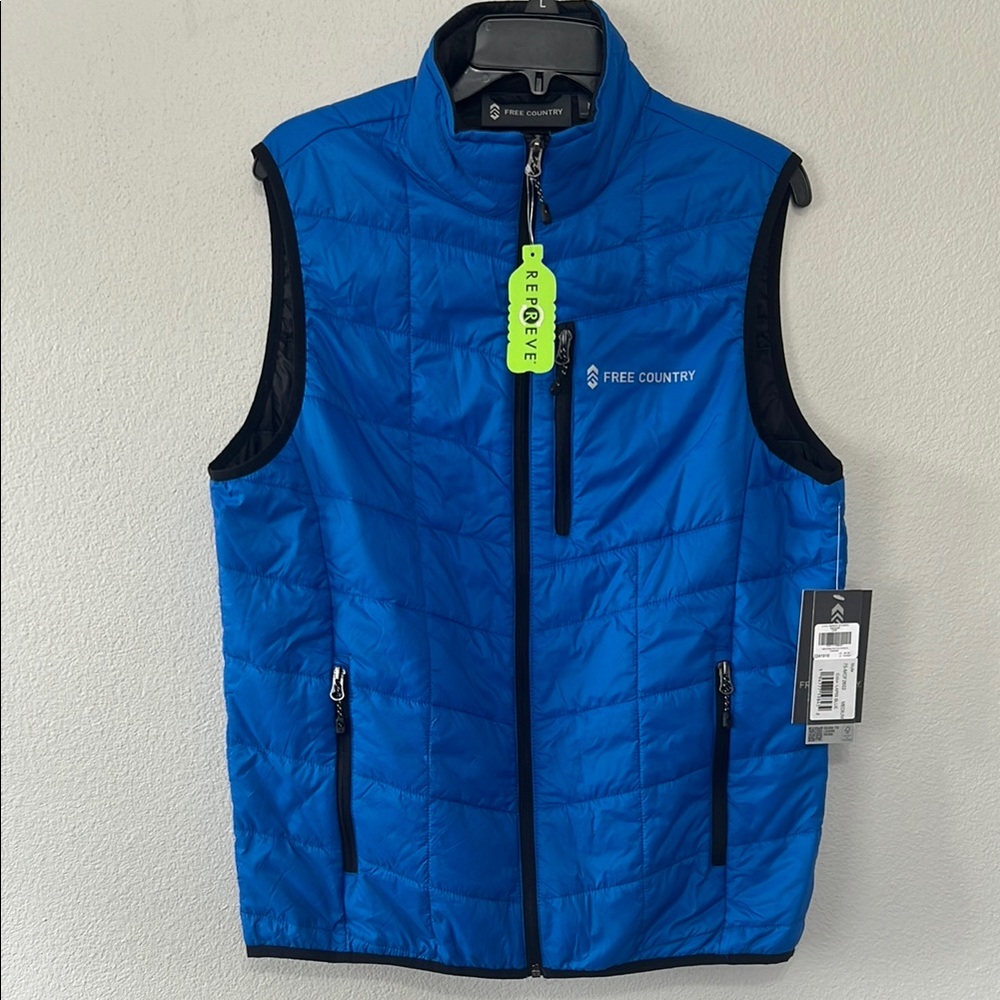 Free Country Blue Quilted‎ Vest